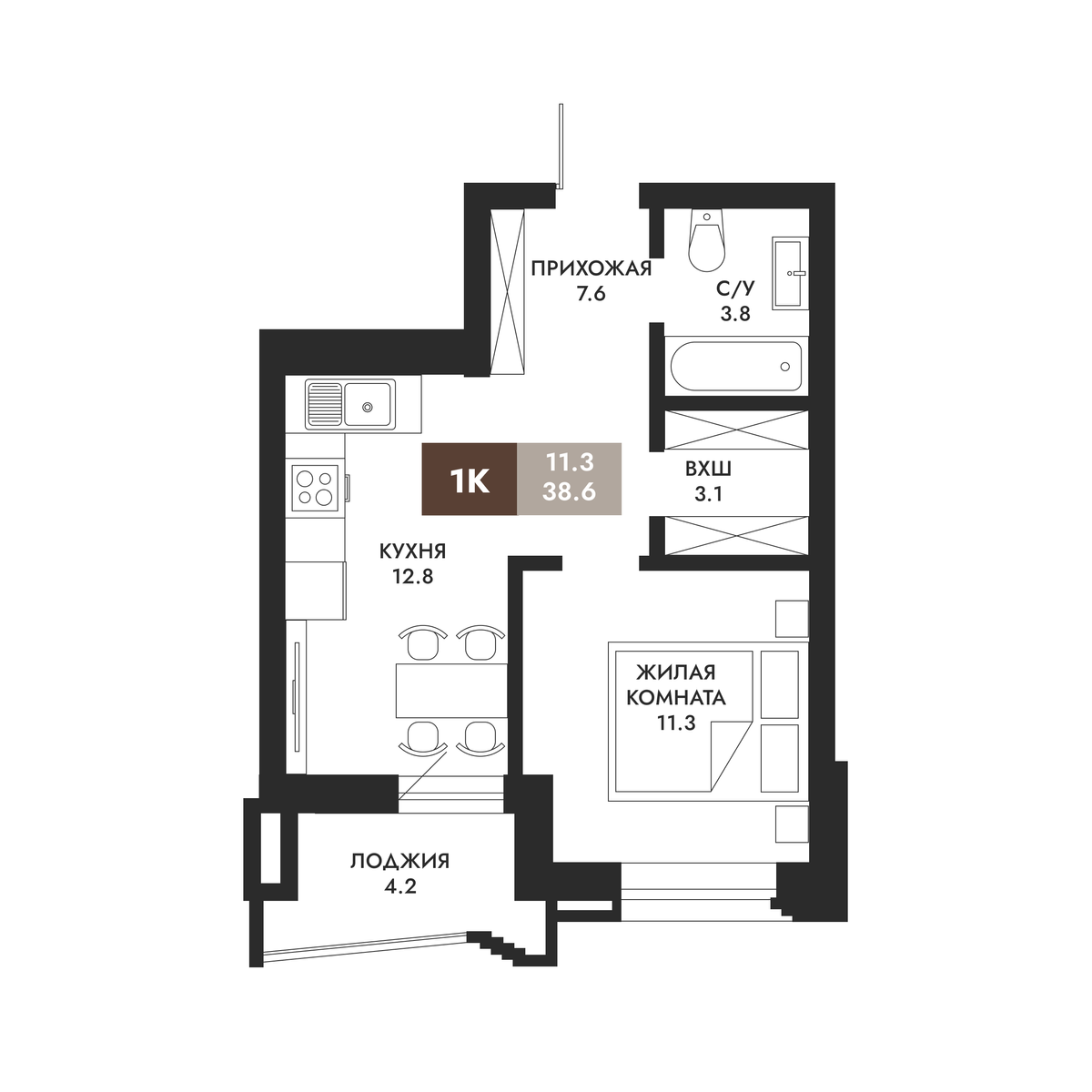 1-Комнатная