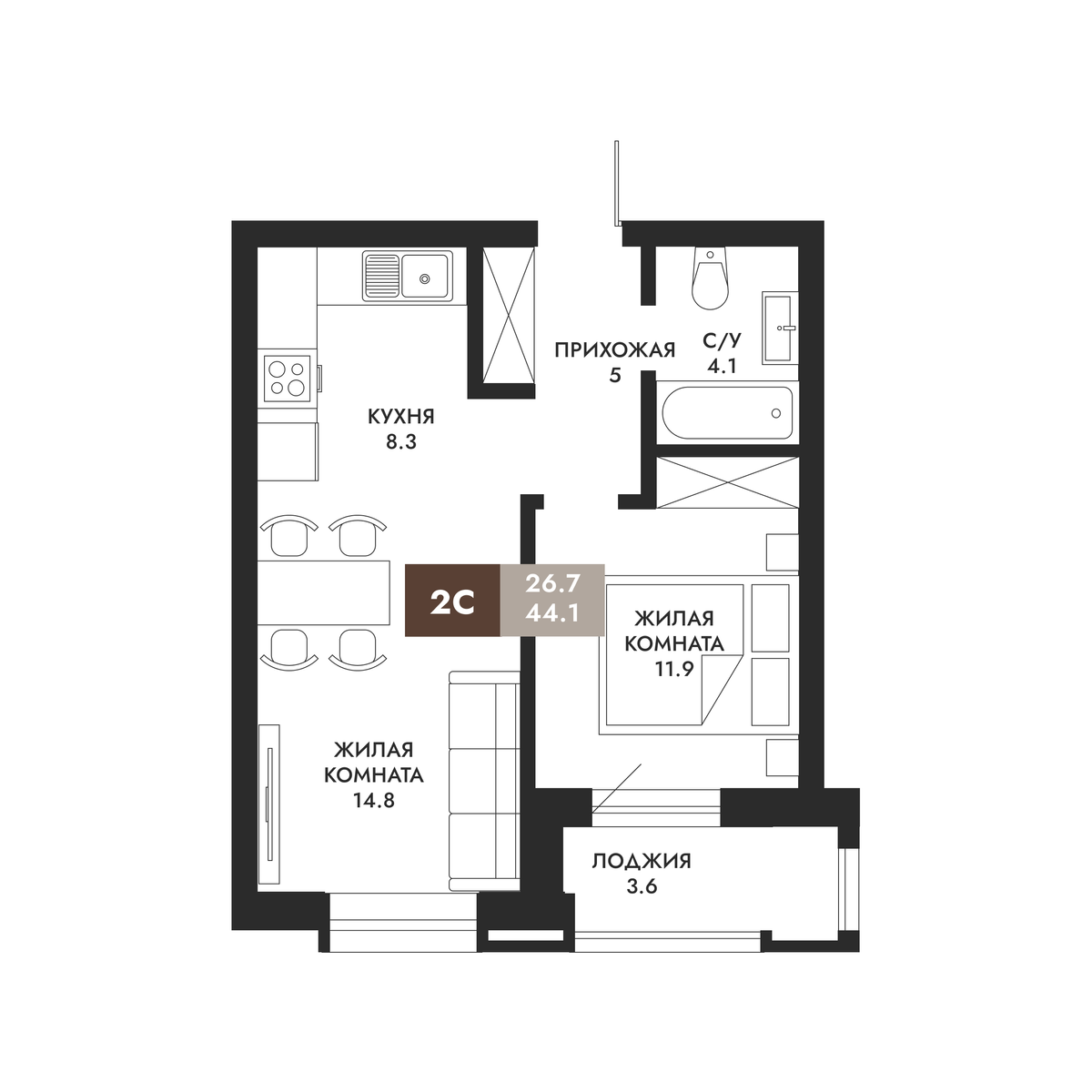 2-Комнатная