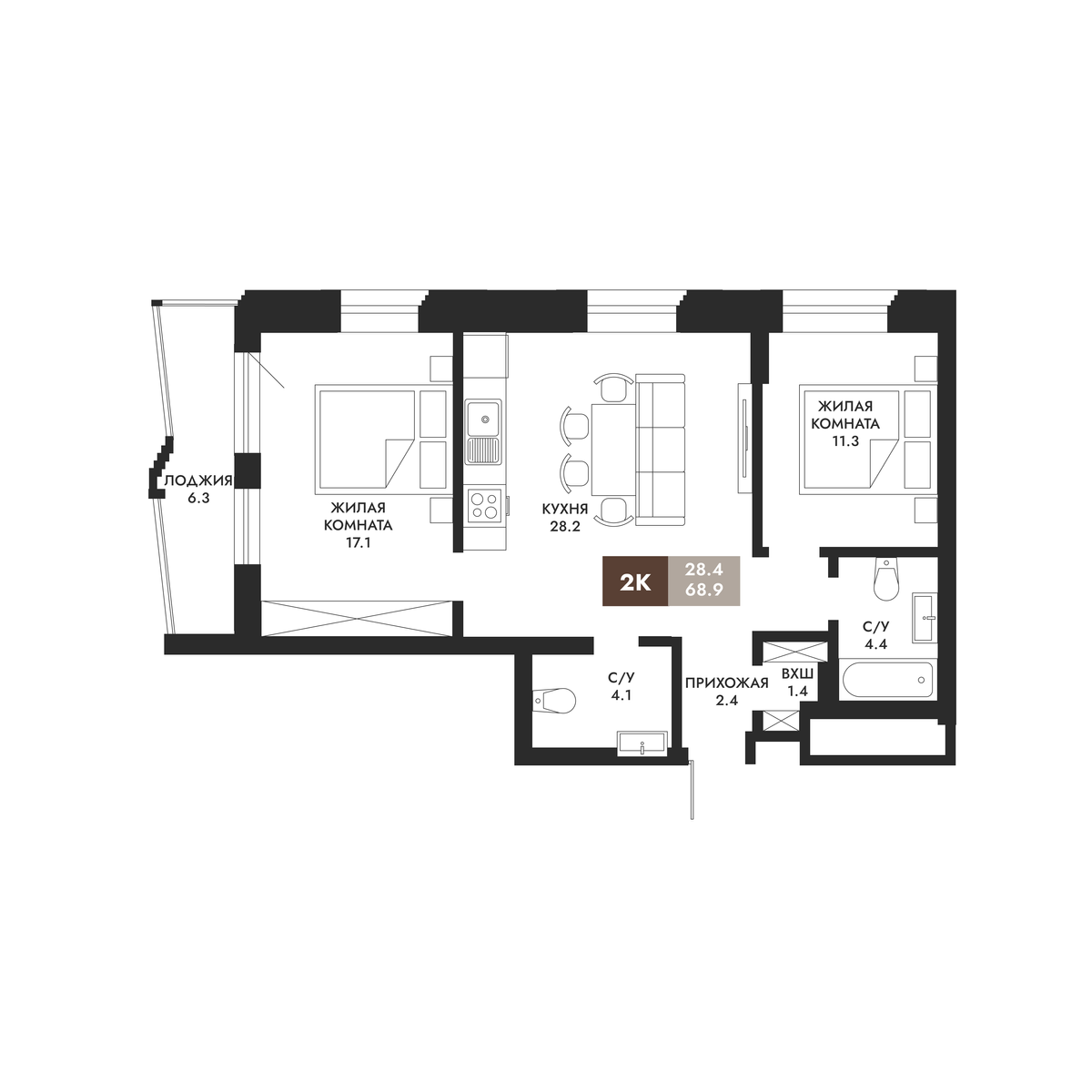 2-Комнатная